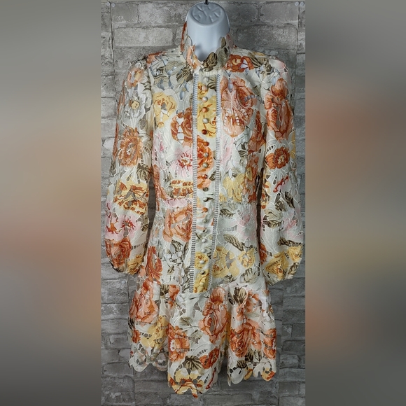 Meena Cuties Boutique Floral Print Drop Waist Dress - Picture 1 of 5